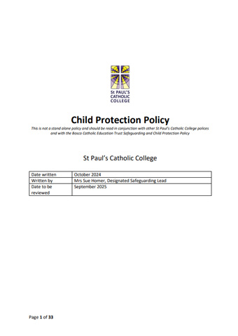 Child Protection & Safeguarding